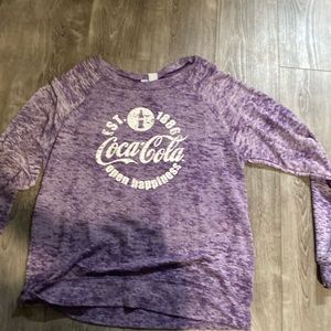 purple coco cola sweatshirt